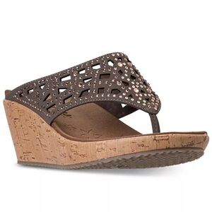 Skechers Cali Beverlee Dazled Wedge Sandals - New (no box)